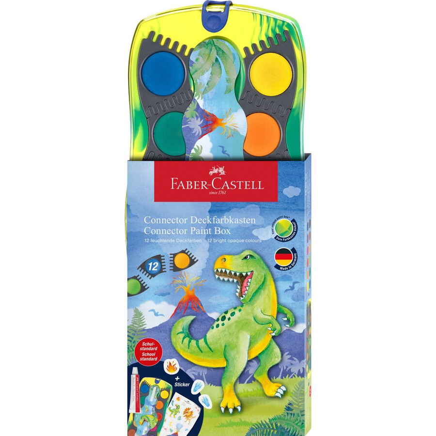 konektorová krabice s barvou dinosaurus