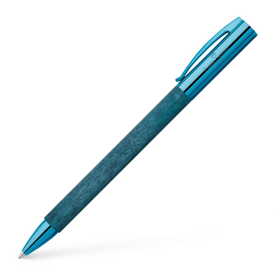 kuličkové pero ambition blue wood twist