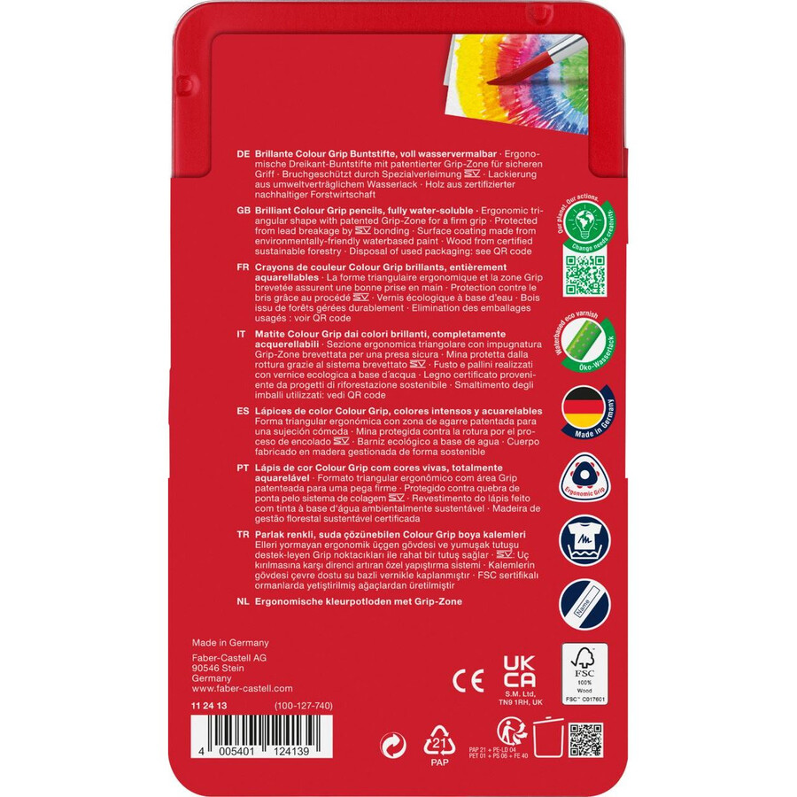 barevná tužka colour grip