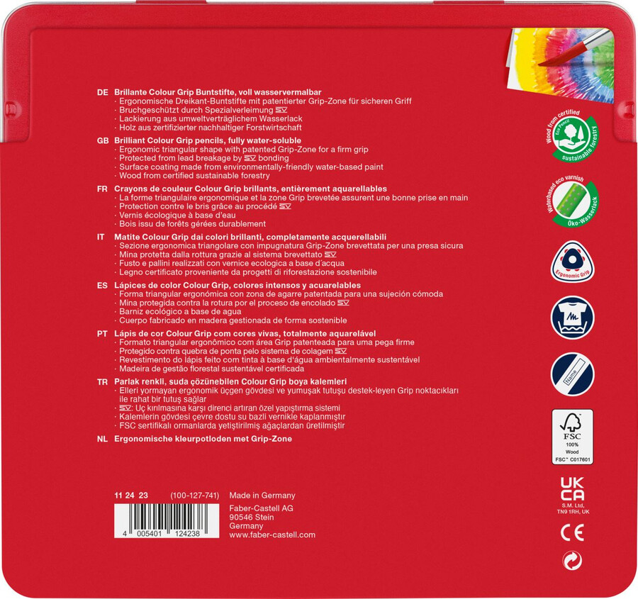 barevná tužka colour grip