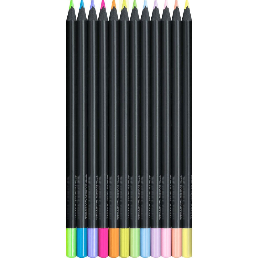 barevné tužky black edition
