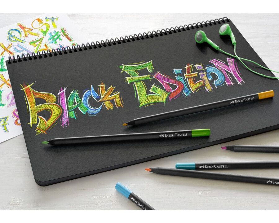 barevné tužky black edition