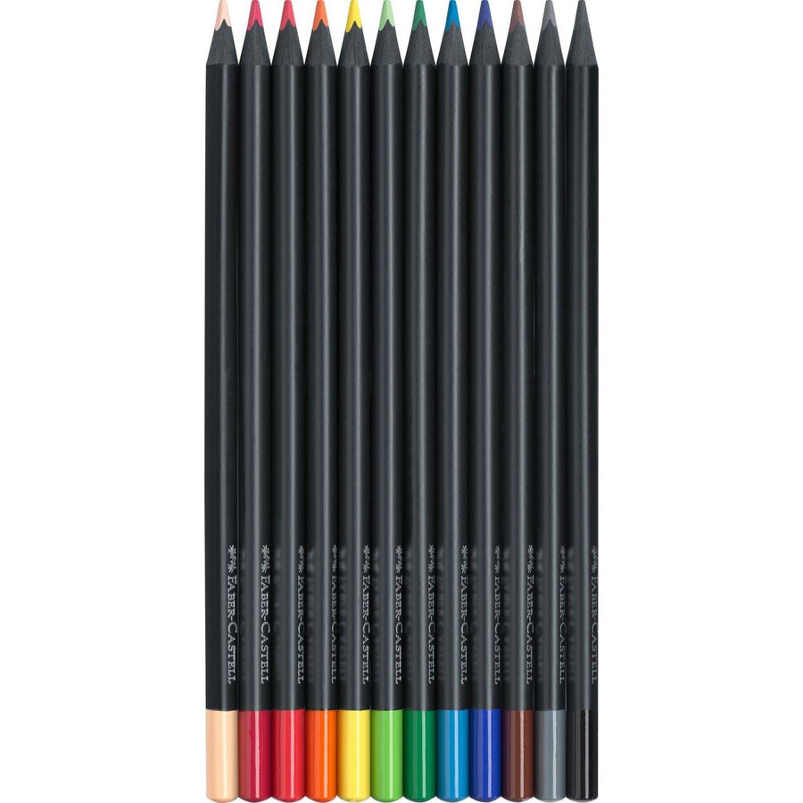 barevné tužky black edition