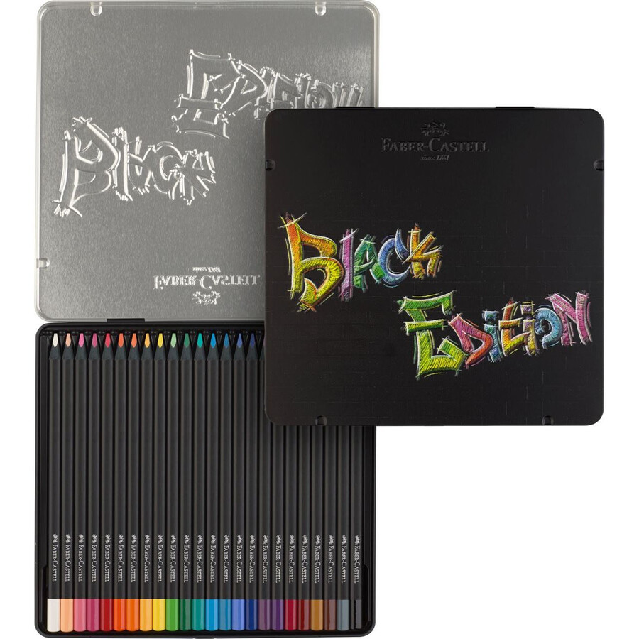 barevné tužky black edition