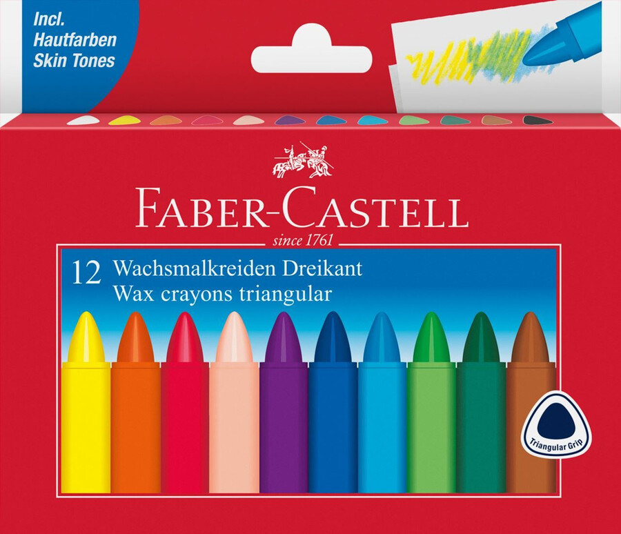 vosková pastelka trojúhelníková
