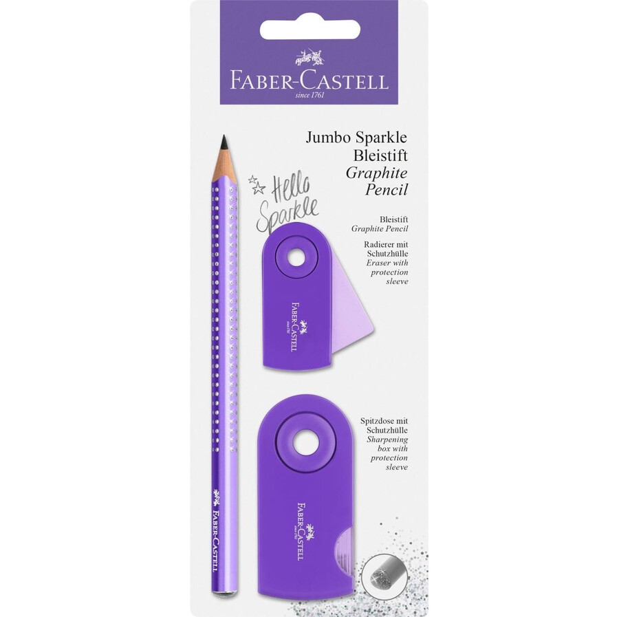sada grafitových tužek jumbo sparkle