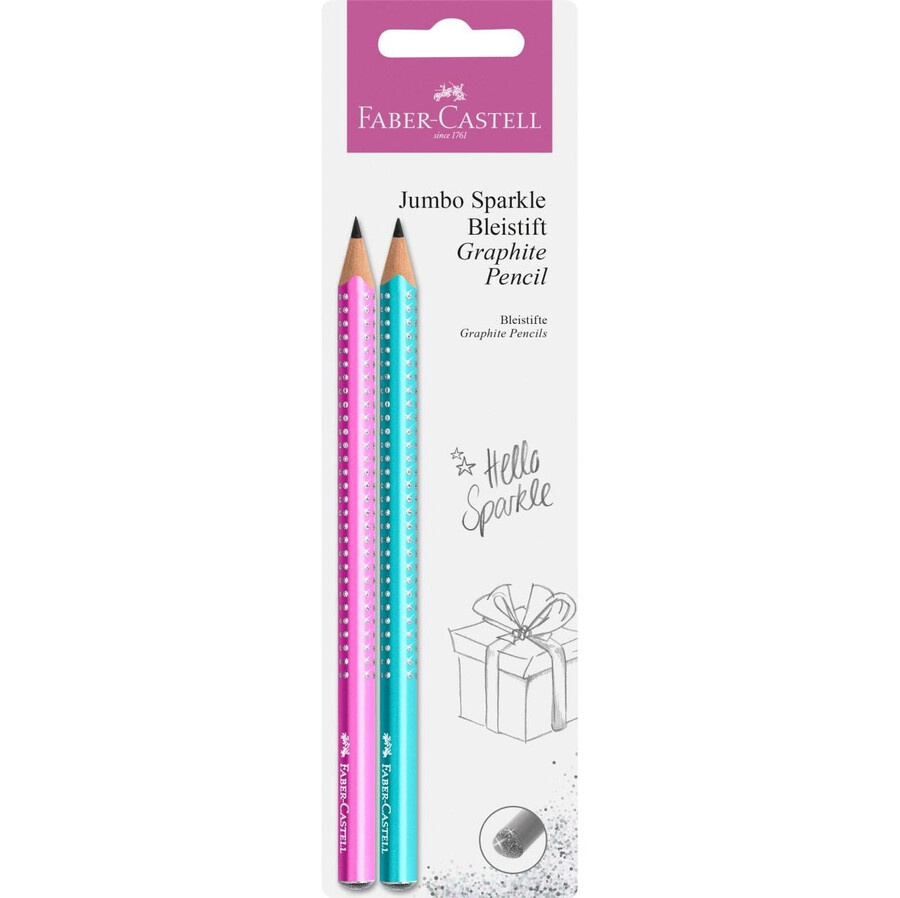 sada grafitových tužek jumbo sparkle
