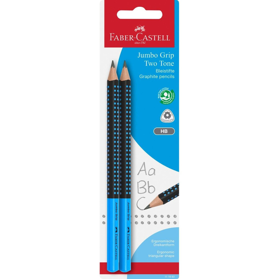 dvoubarevná grafitová tužka jumbo grip
