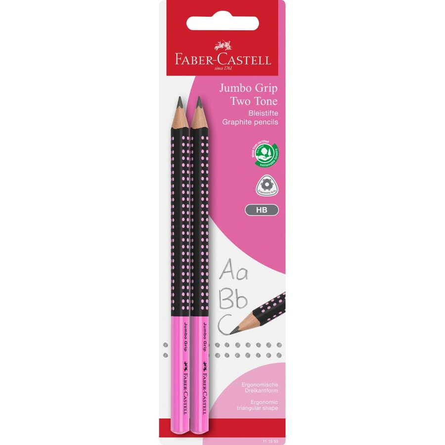 dvoubarevná grafitová tužka jumbo grip