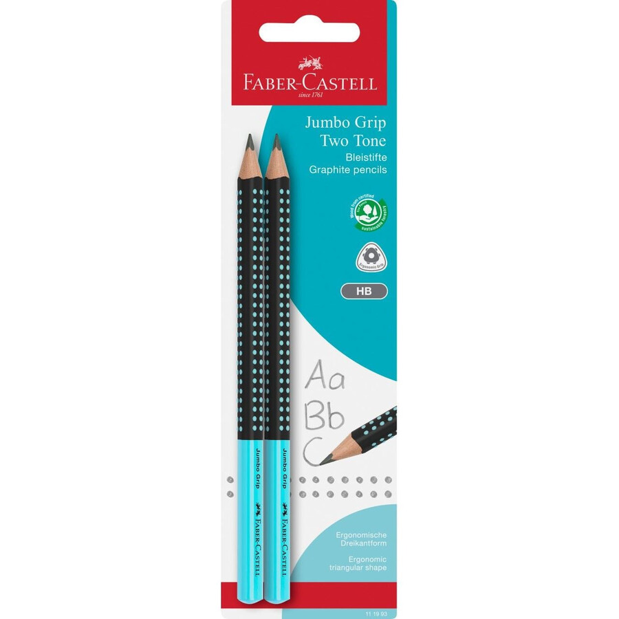 dvoubarevná grafitová tužka jumbo grip