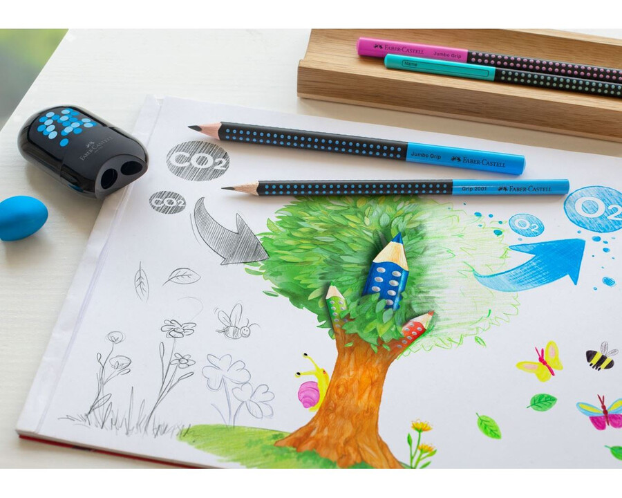 dvoubarevná grafitová tužka jumbo grip